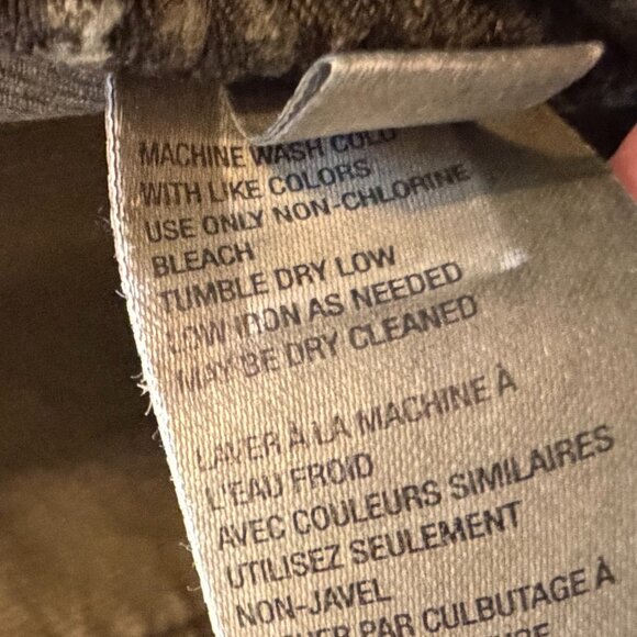 We the Free women's corduroy pants 29 green button fly cotton - Picture 7 of 8